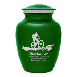 Mountain Bike Sharing Urn - Shamrock Green
