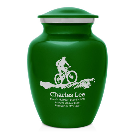 Mountain Bike Sharing Urn - Shamrock Green