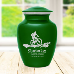 Mountain Bike Sharing Urn - Shamrock Green
