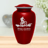Mountain Bike Cremation Urn - Ruby Red