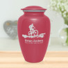 Mountain Bike Cremation Urn - Rose Pink