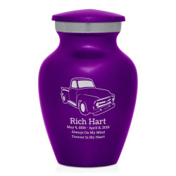 Classic Stepside Truck Keepsake Urn - Purple Luster