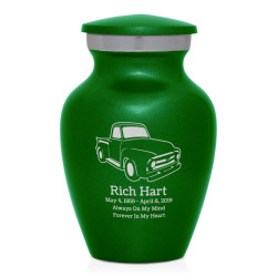 Classic Stepside Truck Keepsake Urn - Shamrock Green