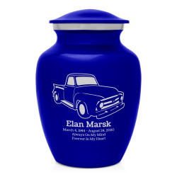 Classic Stepside Truck Sharing Urn - Midnight Blue