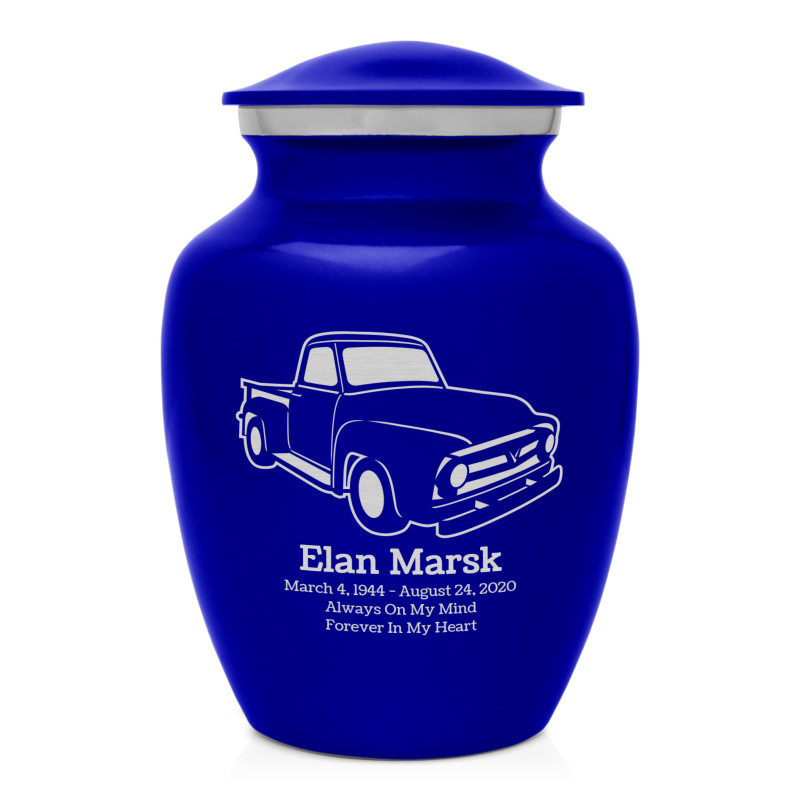 Classic Stepside Truck Sharing Urn - Midnight Blue