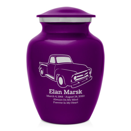 Classic Stepside Truck Sharing Urn - Purple Luster