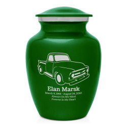 Classic Stepside Truck Sharing Urn - Shamrock Green