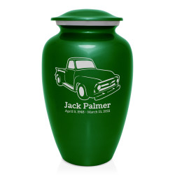Classic Stepside Truck Cremation Urn - Shamrock Green