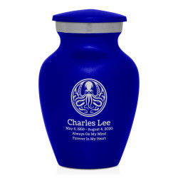 Cthulhu Keepsake Urn - Midnight Blue
