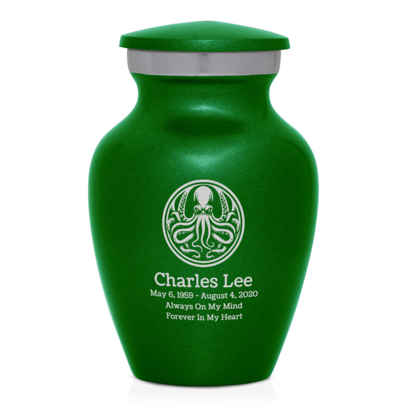 Cthulhu Keepsake Urn - Shamrock Green