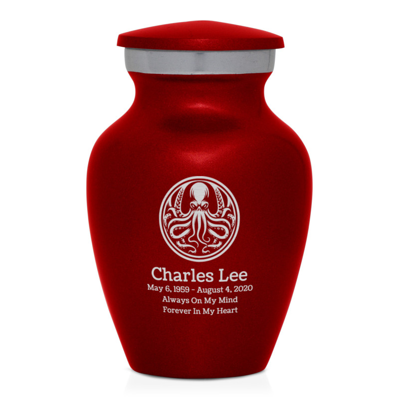 Cthulhu Keepsake Urn - Ruby Red
