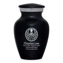 Cthulhu Keepsake Urn - Jet Black