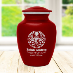 Cthulhu Sharing Urn - Ruby Red