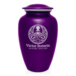 Cthulhu Cremation Urn - Purple Luster
