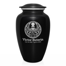 Cthulhu Cremation Urn - Jet Black