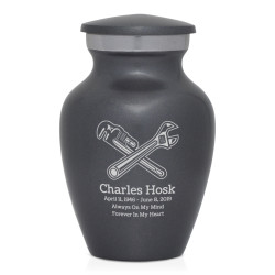 Plumber Keepsake Urn - Gunmetal Gray