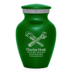 Plumber Keepsake Urn - Shamrock Green