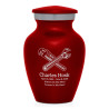 Plumber Keepsake Urn - Ruby Red