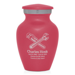 Plumber Keepsake Urn - Rose Pink