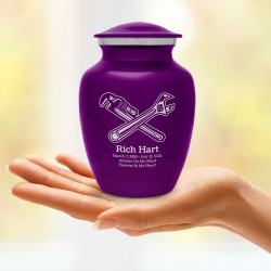 Plumber Sharing Urn - Purple Luster