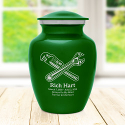 Plumber Sharing Urn - Shamrock Green