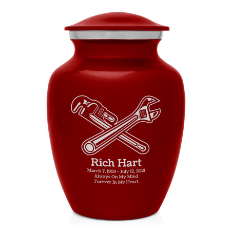 Plumber Sharing Urn - Ruby Red