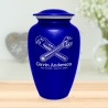 Plumber Cremation Urn - Midnight Blue