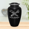 Plumber Cremation Urn - Jet Black