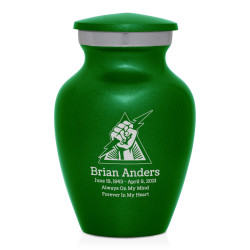 Electrician Keepsake Urn - Shamrock Green