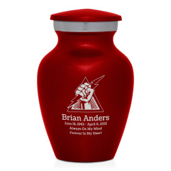 Electrician Keepsake Urn - Ruby Red