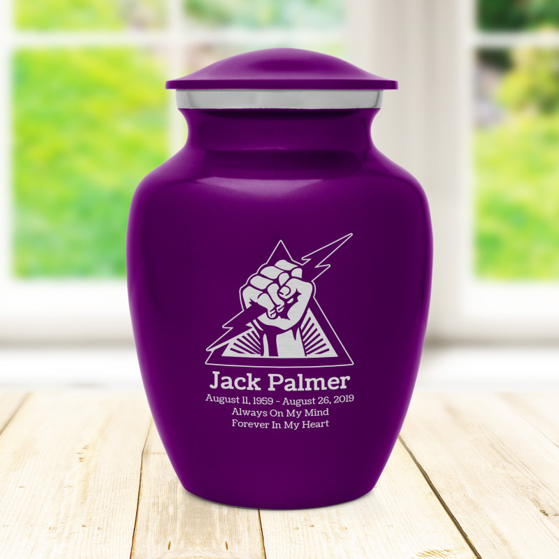 Electrician Sharing Urn - Purple Luster