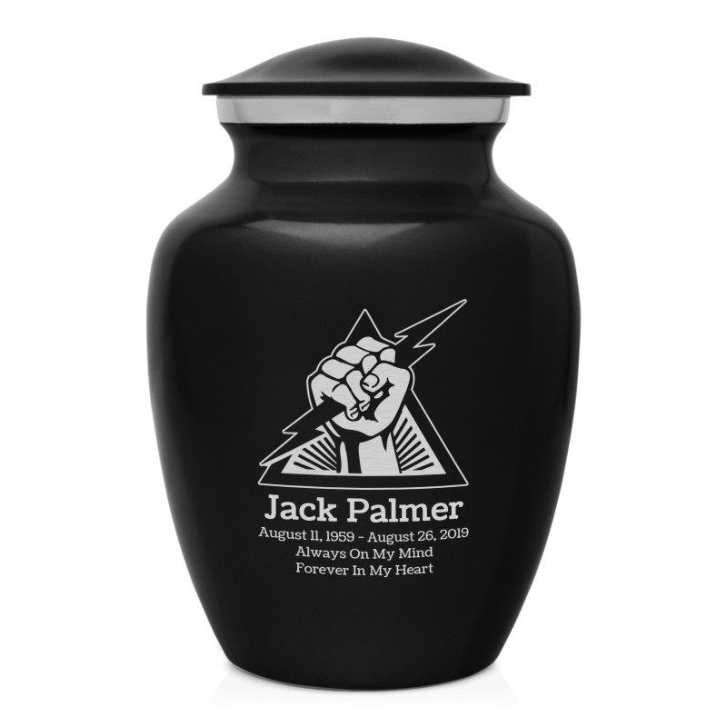 Electrician Sharing Urn - Jet Black