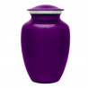 Large Pawprint Heart Pet Cremation Urn - Purple Luster