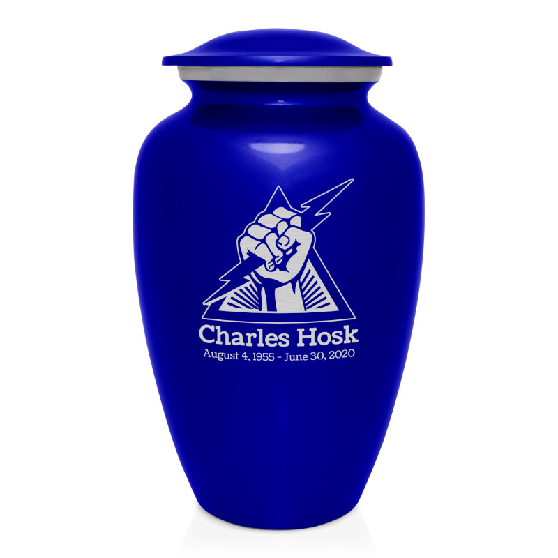 Electrician Cremation Urn - Midnight Blue