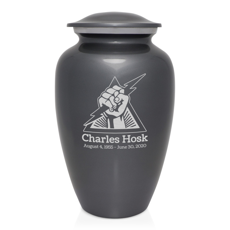 Electrician Cremation Urn - Gunmetal Gray