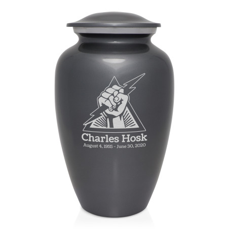 Electrician Cremation Urn - Gunmetal Gray