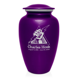 Electrician Cremation Urn - Purple Luster
