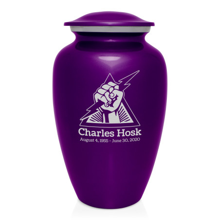 Electrician Cremation Urn - Purple Luster