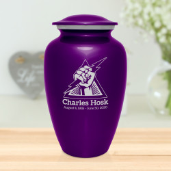 Electrician Cremation Urn - Purple Luster
