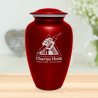 Electrician Cremation Urn - Ruby Red