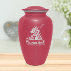 Electrician Cremation Urn - Rose Pink