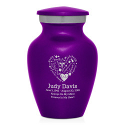 Nurse Keepsake Urn - Purple Luster