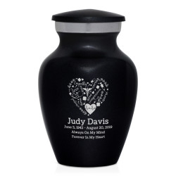 Nurse Keepsake Urn - Jet Black