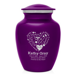 Nurse Sharing Urn - Purple Luster