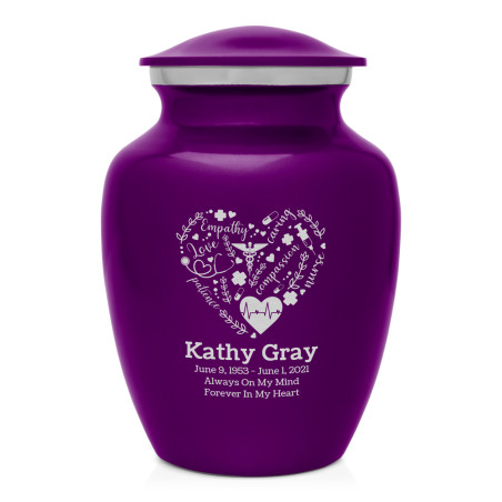 Nurse Sharing Urn - Purple Luster