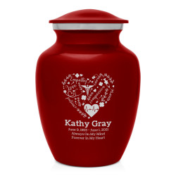 Nurse Sharing Urn - Ruby Red
