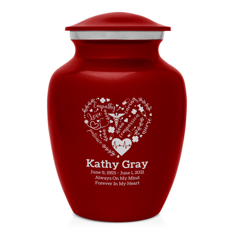 Nurse Sharing Urn - Ruby Red