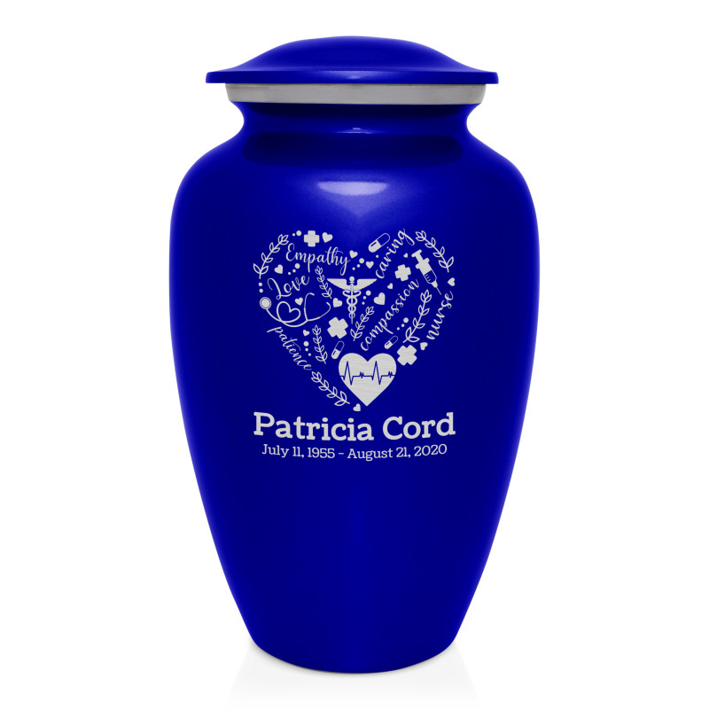 Nurse Cremation Urn - Midnight Blue