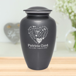 Nurse Cremation Urn - Gunmetal Gray