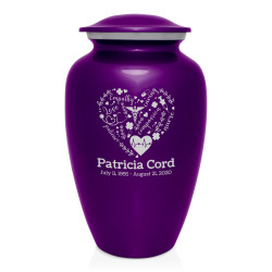 Nurse Cremation Urn - Purple Luster